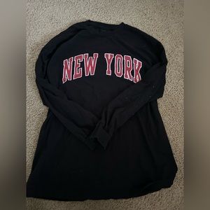 long sleeved new york shirt